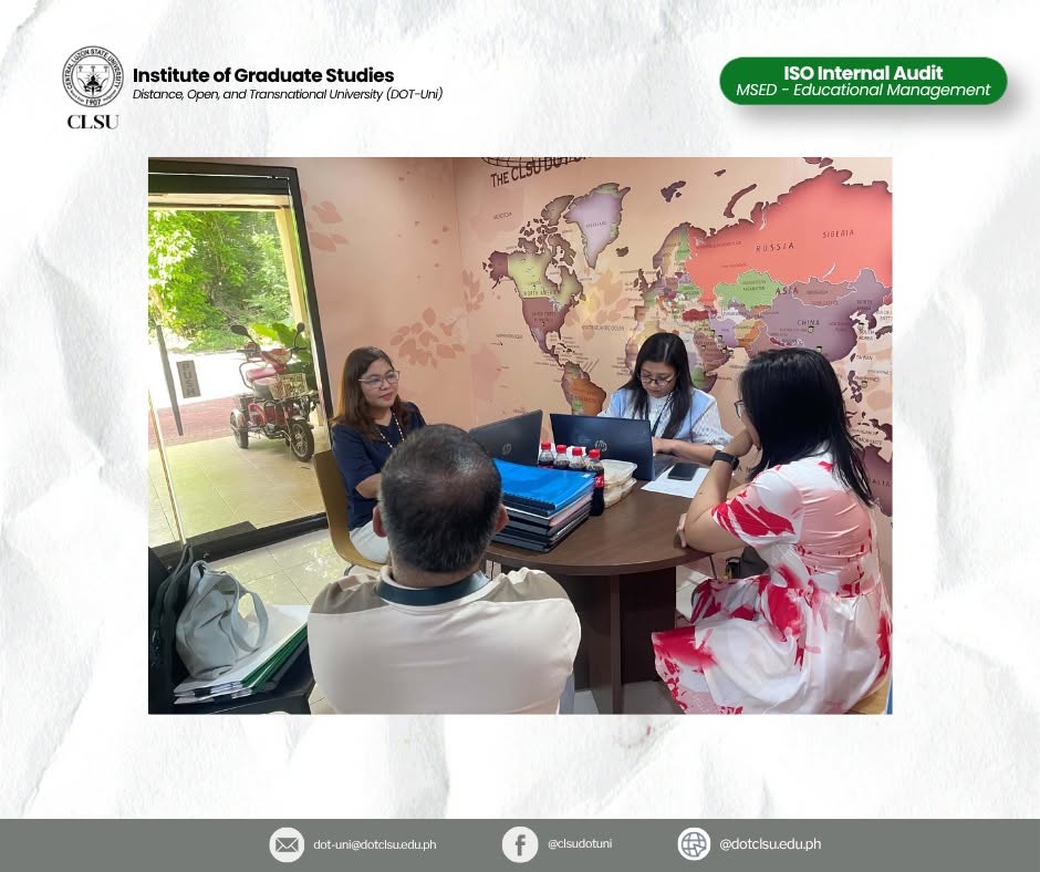 Institute of Graduate Studies Undergoes ISO Internal Audit Through DOT-Uni