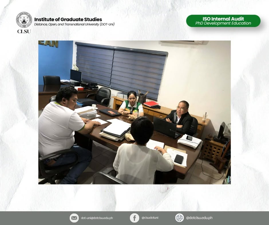 Institute of Graduate Studies Undergoes ISO Internal Audit Through DOT-Uni