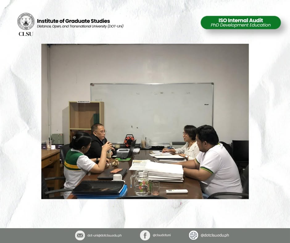 Institute of Graduate Studies Undergoes ISO Internal Audit Through DOT-Uni