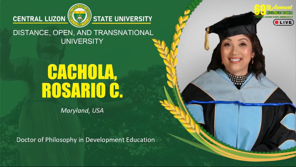 CLSU Distance, Open, and Transnational University (CLSU DOT-Uni) Graduating Class of 2024C
